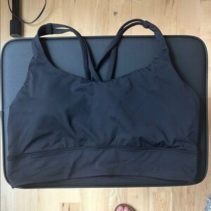 lululemon athletica black sports bra